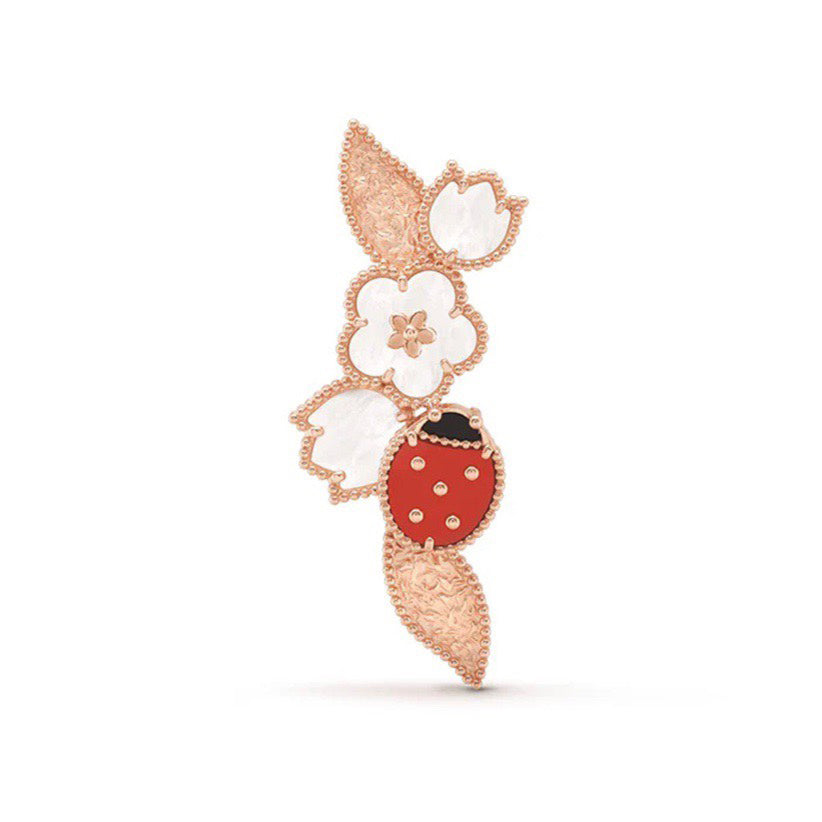 18K Lucky Spring Clip Brooch